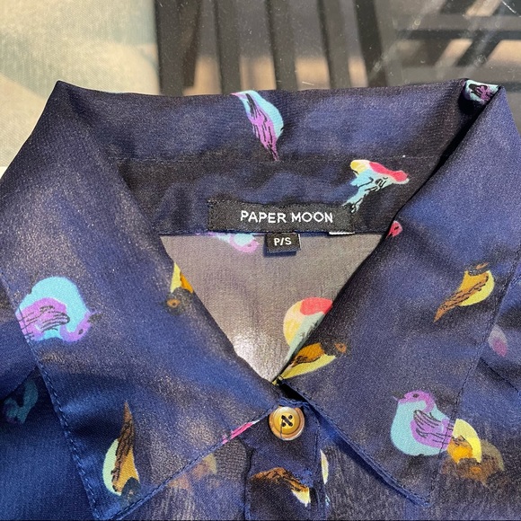 PaperMoon’ Chiffon Button Down - Picture 5 of 7